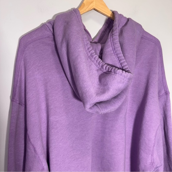 John Elliott Purple Cropped Vintage Fleece Hoodie Size 2 = Medium - Picture 10 of 16